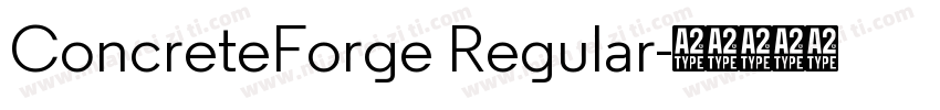 ConcreteForge Regular字体转换